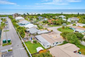 an aerial view of a small town next to the ocean at 384 Harbor Drive in Cape Canaveral