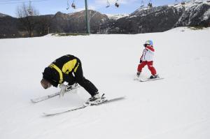 Albergo Legazzuolo Montecampione v zimě