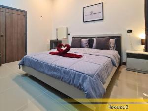 Katil atau katil-katil dalam bilik di Chanita Villa Soidao