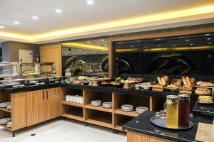 a buffet line with many different types of food at Pera Star Hotel in Istanbul +37 photos