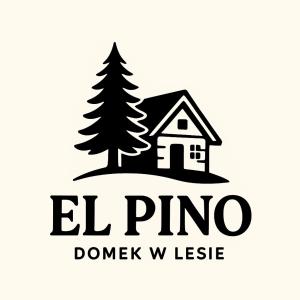 a house and trees logo template at EL PINO - domek w lesie in Skrzynka