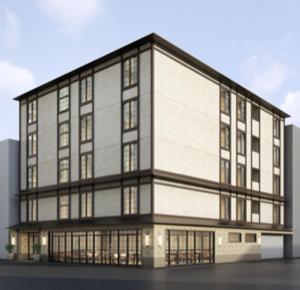 a rendering of a building at KIORI Exec Muromachi in Kyoto