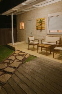 Αίθριο ή υπαίθριος χώρος στο ממלכת הצפון דירת אירוח על נחל הבניאס