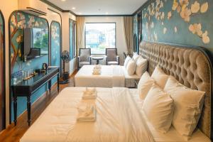 Posezení v ubytování D'Lux Hotel