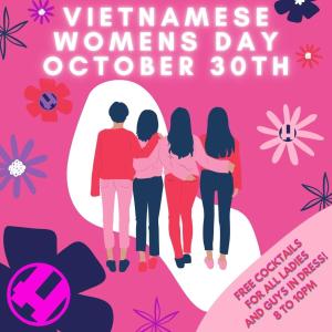 a poster for a womens day october at The Hideout in Ho Chi Minh City