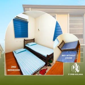 a picture of a room with two beds in it at Z Crib Solana in Bacolor