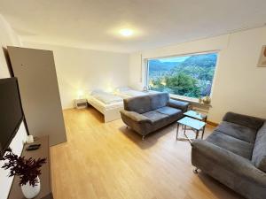 Posezení v ubytování Modern Apartment in Lichtenstein