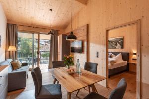 Postel nebo postele na pokoji v ubytování Schwaigermühle Apartments