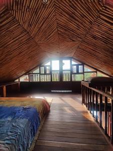 Кровать или кровати в номере Cabaña Vie Donaire