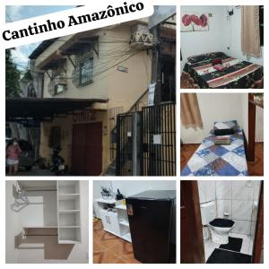 a collage of pictures of a building and a house at Cantinho Amazônico in Belém +20 photos