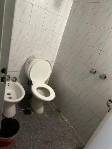 Koupelna v ubytování Hotel Aldeano ll