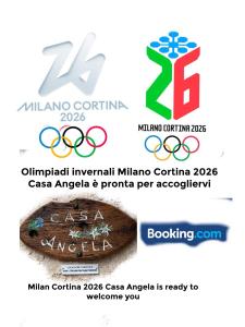 a collage of images of the winter olympics and the n at CASA ANGELA Stayerat a SEGUSINO Valdobbiadene in Segusino