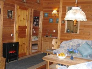 Ruang duduk di Ferienhaus-Kuenzel