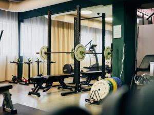Fitness centrum a/nebo fitness zařízení v ubytování Hotel Ploberger