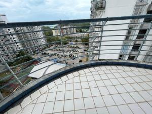 a view from the top of a balcony of a building at ALR Homestay Mvv in Port Dickson