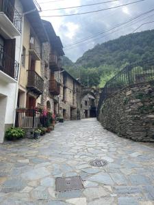 En generel udsigt til bjerge eller udsigt til bjerge taget fra lejligheden