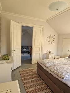 Katil atau katil-katil dalam bilik di Charming apartment, 3rd floor in Swiss villa