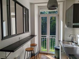 Dapur atau dapur kecil di Le Grand Montjoux