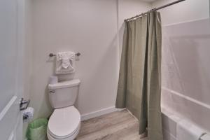 a bathroom with a toilet and a shower at The Ruby 301 By Avada Properties in Pigeon Forge +14 photos