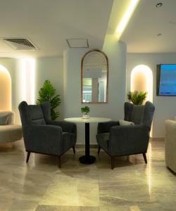 Khu vực ghế ngồi tại فندق قصر الياقوت