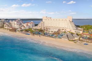 an aerial view of a resort on the beach at Royal Solaris Cancun - All Inclusive in Cancún