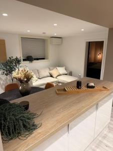 TV a/nebo společenská místnost v ubytování NEW! Northern Light apartment - Outdoor sauna - Free Parking - 750m from city centre