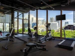 Fitness centrum a/nebo fitness zařízení v ubytování ibis Styles Bangkok Silom