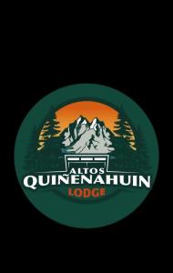 a logo for the alpine quimper mountain lodge at Altos quiñenahuin lodge in Curarrehue