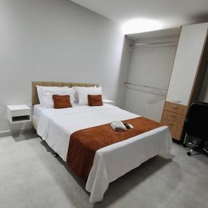 Katil atau katil-katil dalam bilik di Apartamento aconchegante e completo COP30 -PROXIMO AO AEROPORTO +15 gambar