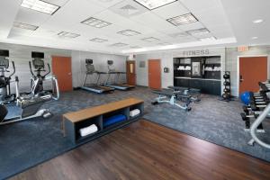 a fitness room with treadmills and cardio machines at Fairfield Inn & Suites by Marriott Waco North in Waco
