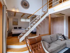 Postel nebo postele na pokoji v ubytování Cocoro Villa With Sauna