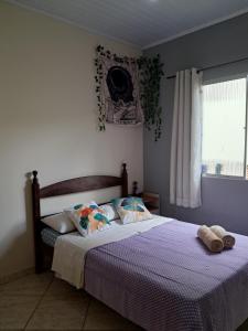 Ένα ή περισσότερα κρεβάτια σε δωμάτιο στο Casadaleila