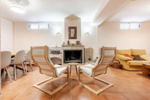 Χώρος καθιστικού στο Villa Blanca