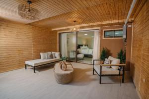 Χώρος καθιστικού στο Hotel Dorys de Lourdes