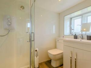un bagno con wc e doccia in vetro di 3 Bed in Pooley Bridge 89068 a Tirril Altre 17 foto