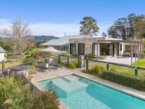 an estate with a swimming pool and a house at Hide and Seek Estate, Kangaroo Valley in Upper Kangaroo River