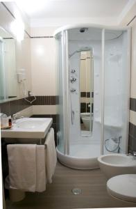 Koupelna v ubytování Galileo B&B