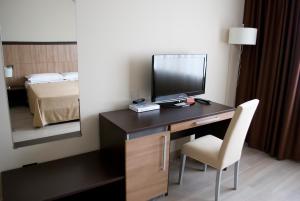 TV a/nebo společenská místnost v ubytování Galileo B&B