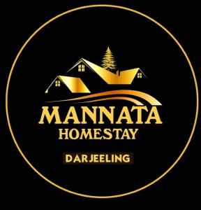 a gold logo for a homeay garage believing at Mannata Homesaty in Darjeeling