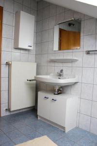 Vannituba majutusasutuses Ferienwohnung Schöne Aussicht