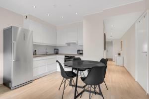 Nhà bếp/bếp nhỏ tại City apartment by Tromsøsundet