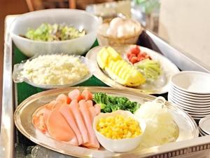 a tray of food with different types of food at Daini Fuji Hotel in Nagoya +124 photos