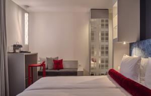 Krevet ili kreveti u jedinici u okviru objekta Essential by Dorint Düsseldorf Deiker Höfe