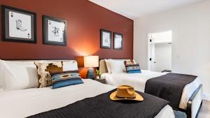 Voodi või voodid majutusasutuse The Heights by AvantStay Modern Condo Minutes from Broadway toas