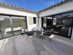 Μπαλκόνι ή βεράντα στο La Villa des Chenes Verts