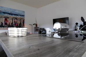 TV a/nebo společenská místnost v ubytování Kiek In