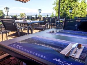 Reštaurácia alebo iné gastronomické zariadenie v ubytovaní Wellenhof Bodensee
