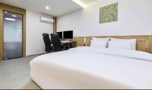 Katil atau katil-katil dalam bilik di Hotel Pacific