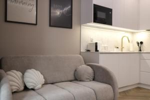 Χώρος καθιστικού στο Studio Gdańsk Luxury Stay