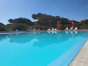 Bazén v ubytování Happy Camp Mobile Homes in S'Ena Arrubia Camping Village nebo v jeho okolí